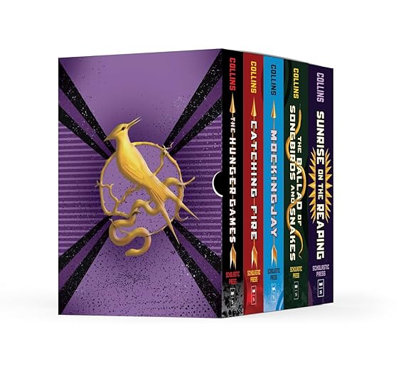 Hunger Games 5-Book Hardcover Box Set (The Hunger Games, Catching Fire, Mockingjay, The Ballad of Songbirds and Snakes, Sunrise on the Reaping)