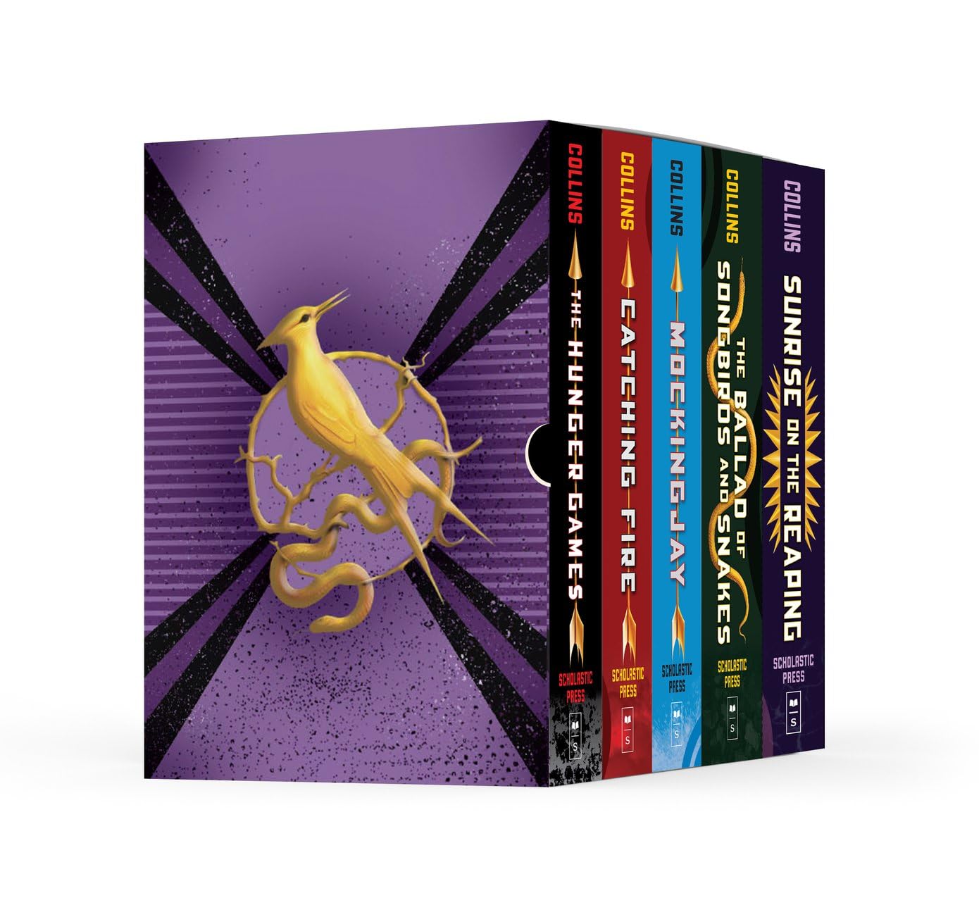 Hunger Games 5-Book Hardcover Box Set (The Hunger Games, Catching Fire, Mockingjay, The Ballad of Songbirds and Snakes, Sunrise on the Reaping)