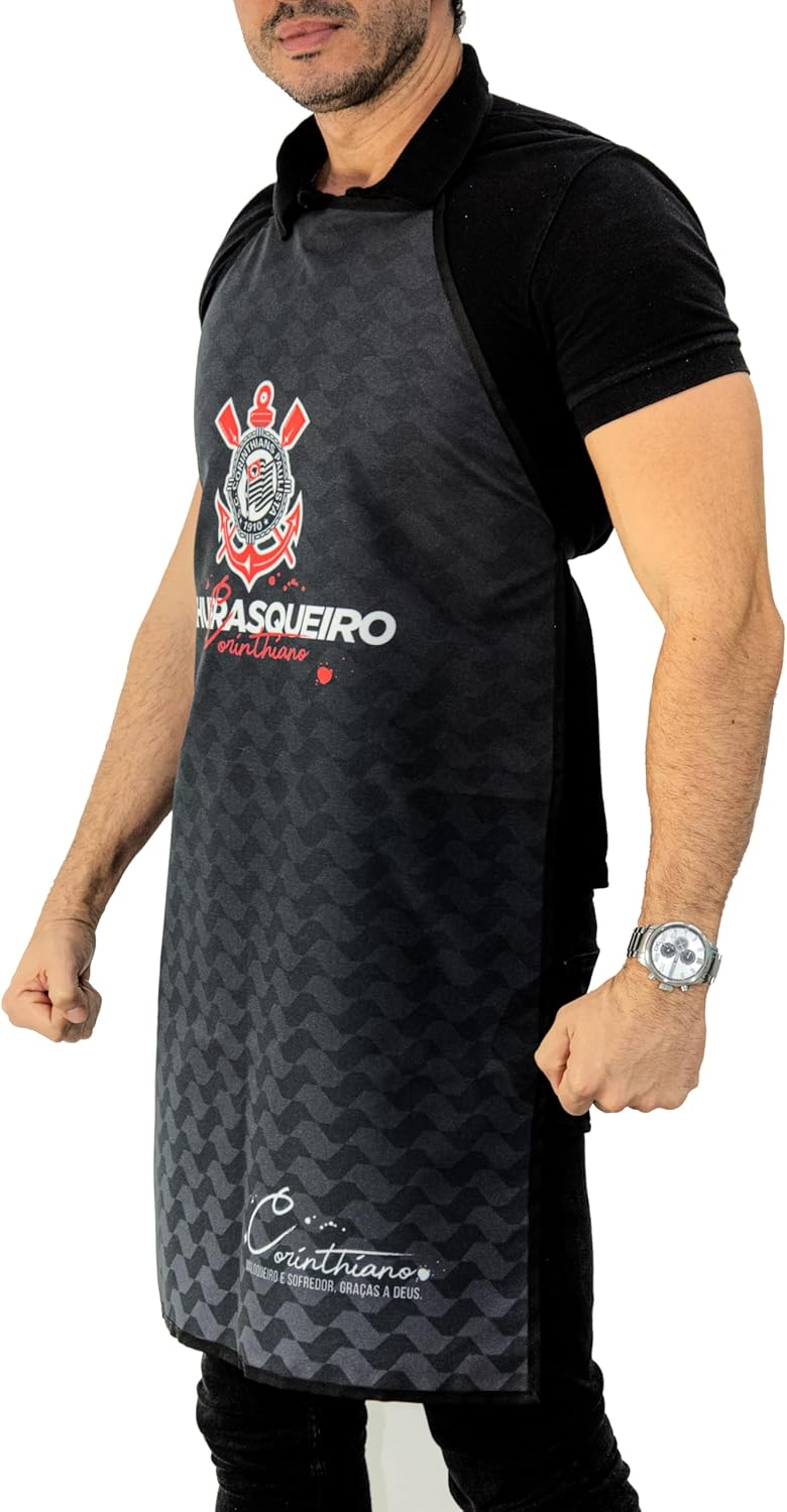 Avental do Corinthians Churrasqueiro Lincenciado - Corinthians Apron Officially Licensed Product one-size-fits-all - Image 2