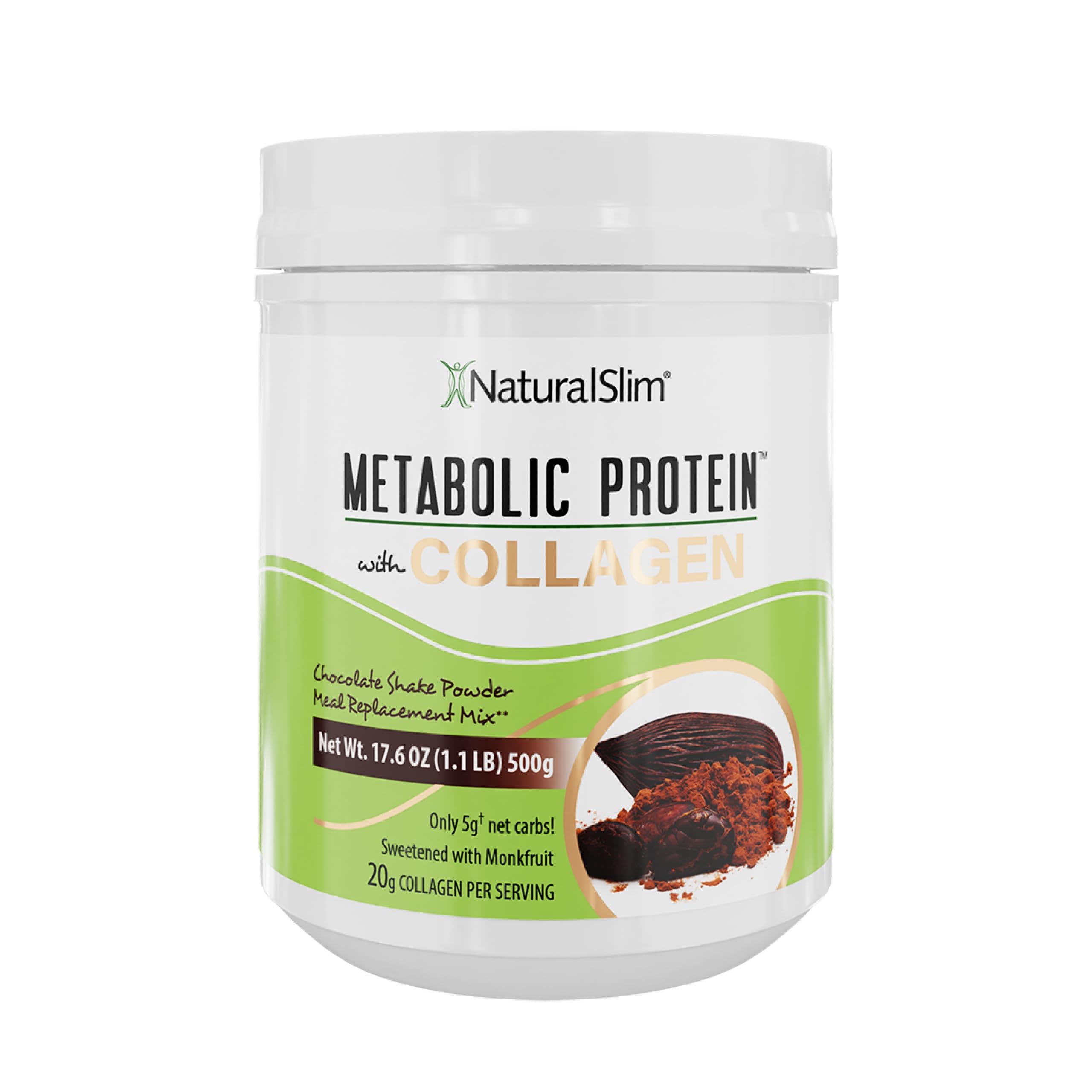 NaturalSlim Metabolic Protein C-Plus Whey Protein Shake, Chocolate, 1.1 lb — Amazon image 8