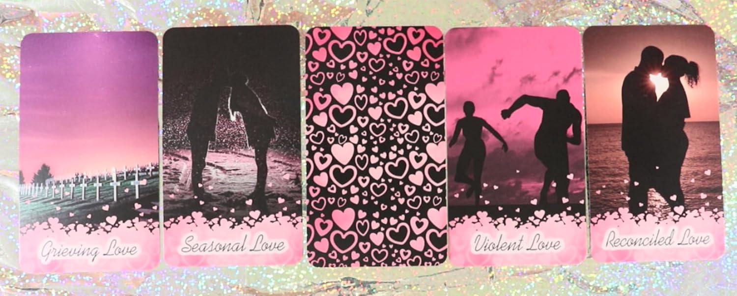53 Shades of Love Oracle Deck | Love Keywords | Soulmates | Twin Flames | Easy to Read | 53 Cards