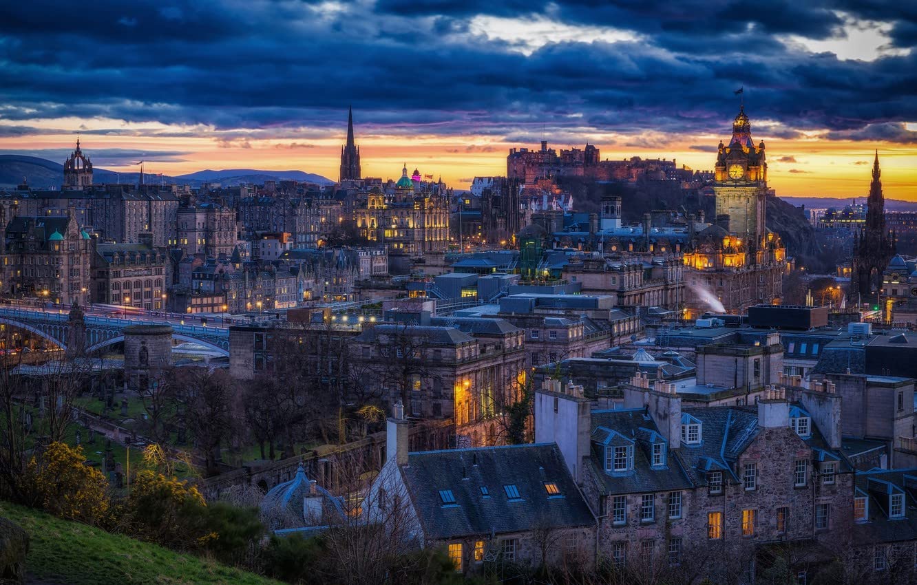 Ezmlfa A072 Painting By Numbers For Adults Mould And Paint City Edinburgh, Scotland 30X40cm
