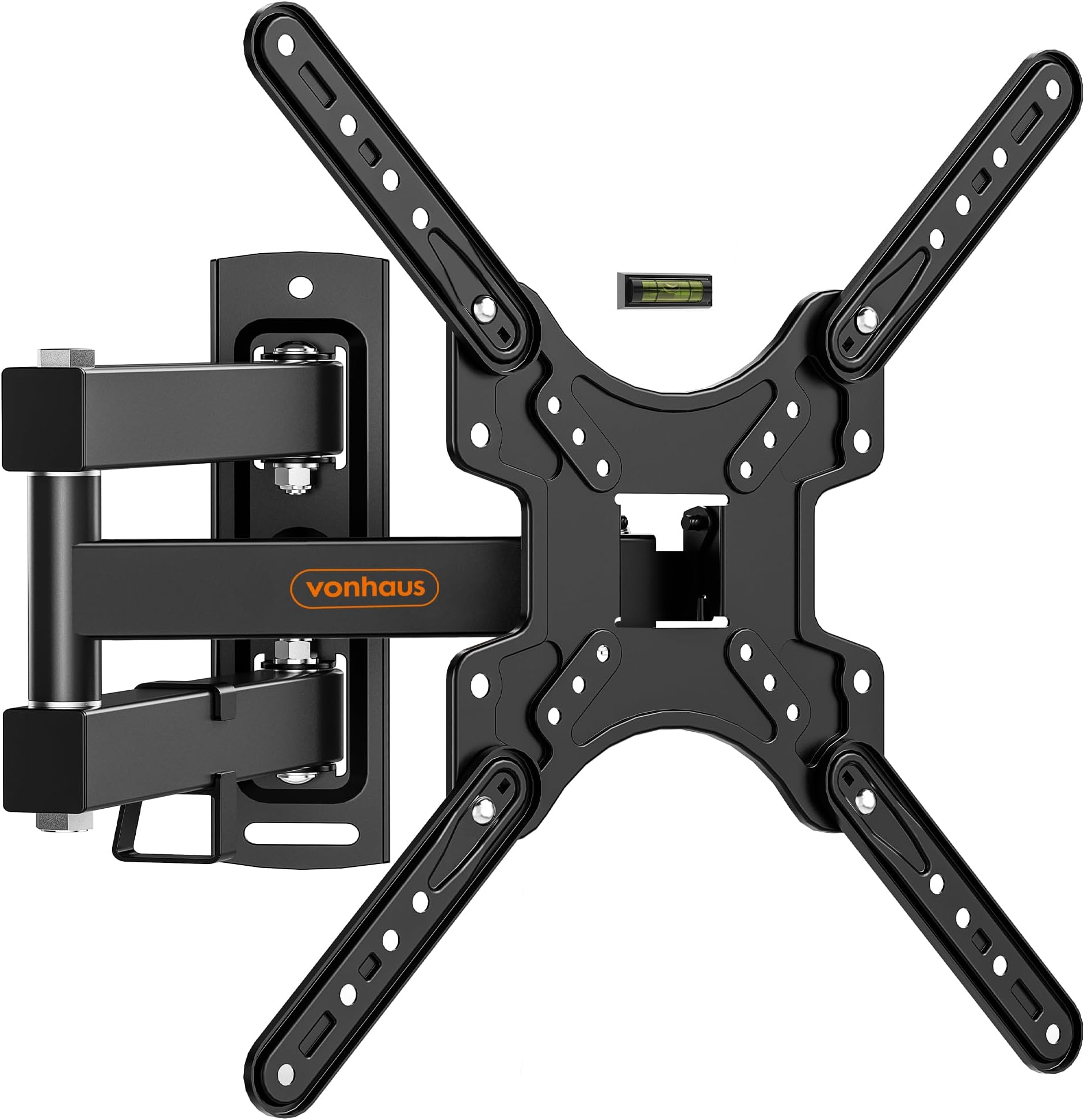 by Designer Habitat Cantilever TV Wall Mount Swivel Bracket for LCD Plasma TV (13 - 37") to Fit All VESA 75mm & 100mm + Extension Plates for Wider Spacings - New Slim Design