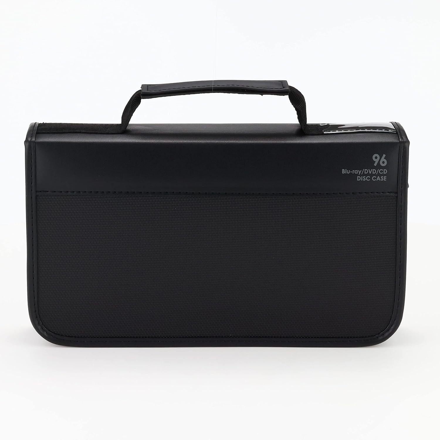 ELECOM DVD/CD/Blu-ray Case Wallet with Zipper 96 Discs Capacity [Black] CCD-SSB96BK (Japan Import)