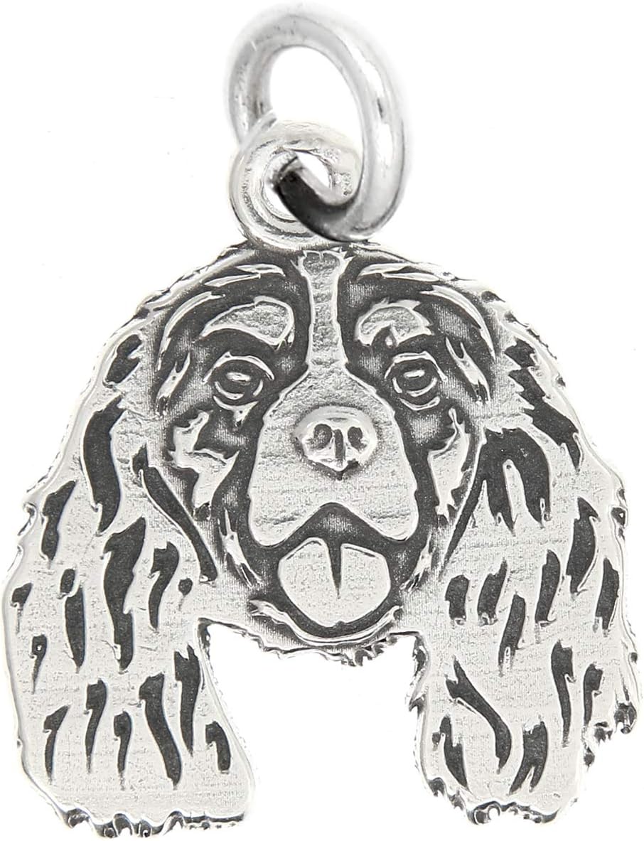 LGU Sterling Silver Cavalier King Charles Spaniel CKCS Dog Charm Pendant