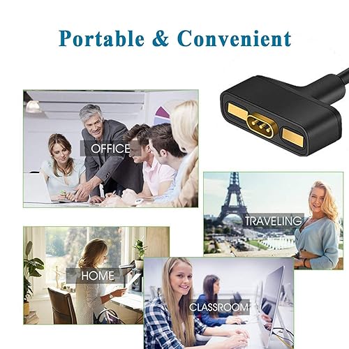 Miniatura 7 de Cable de carga compatible con cargador Fitbit Ionic, adaptador de cable de cargador USB de repuesto de 3.3 pies para reloj inteligente iónico