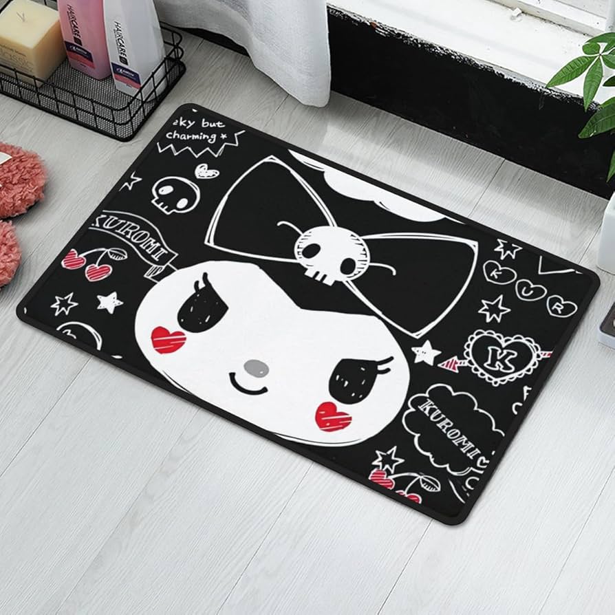 マイメロ　クロミ　ペットマット　未使用品　① Amazon | 玄関マット クロミ ちゃん マイメロディ 可愛い 屋外