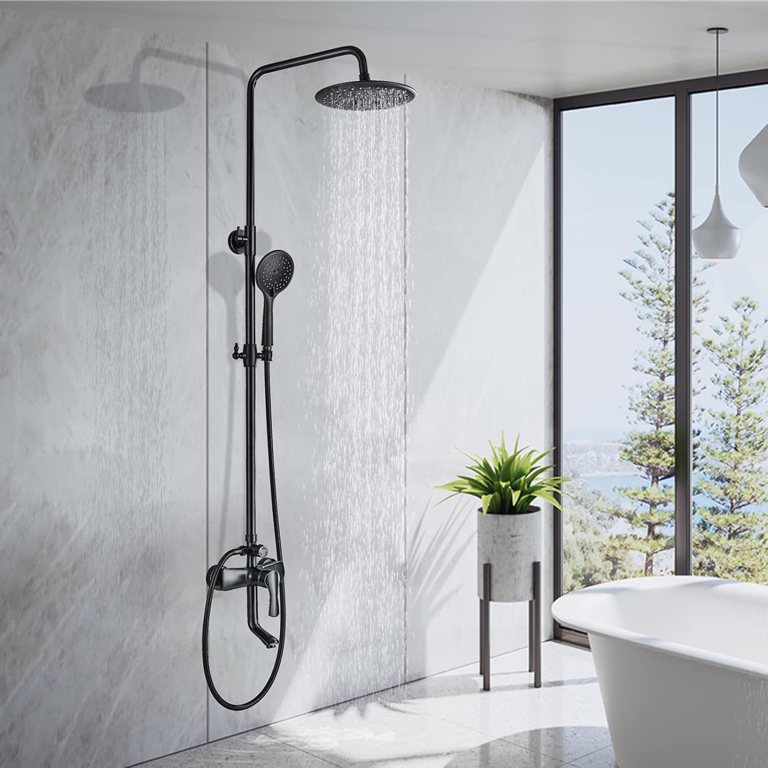 One-Day Sale: Up to 80% Off Votamuta NEW 8 Inch Rainfall Shower Head Outdoor Shower Faucet Shower System Single Handle Bathroom Shower Mixers Wall Mount Swivel Tub Filler Spout with Handheld Sprayer Shower Oil Rubbed Bronze 70% Off Discount Votamuta NEW 8 Inch Rainfall Shower Head Outdoor Shower Faucet Shower System Single Handle Bathroom Shower Mixers Wall Mount Swivel Tub Filler Spout with Handheld Sprayer Shower Oil Rubbed Bronze