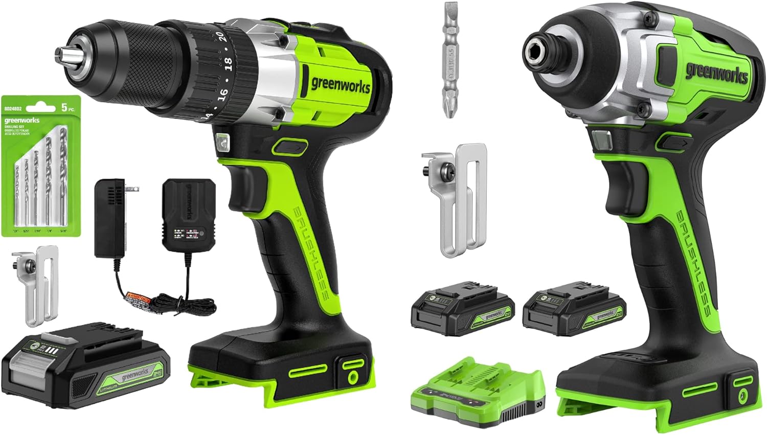 Greenworks Hammer Drill+Impact Driver