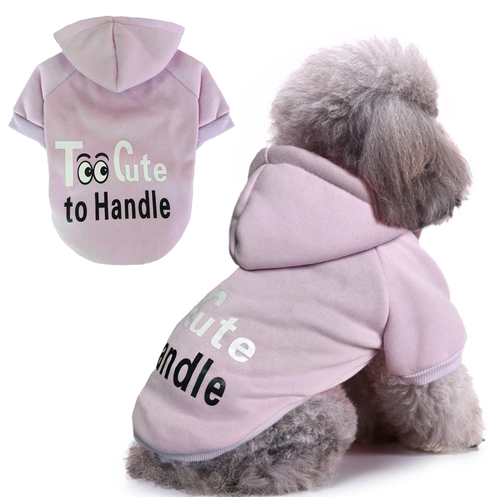 Print Dog Hoodies for Small Dogs, Pullover Sweatshirt, Cute Puppy Costume — image 1