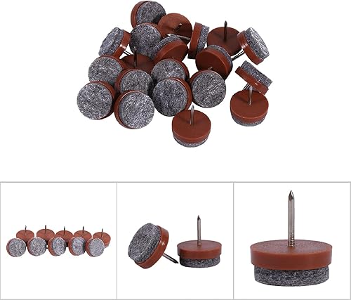 Miniatura 3 de Almohadillas redondas de fieltro resistentes para muebles, protectores de piso de madera dura para silla, mesa, escritorio, armario, sofá, sofá,