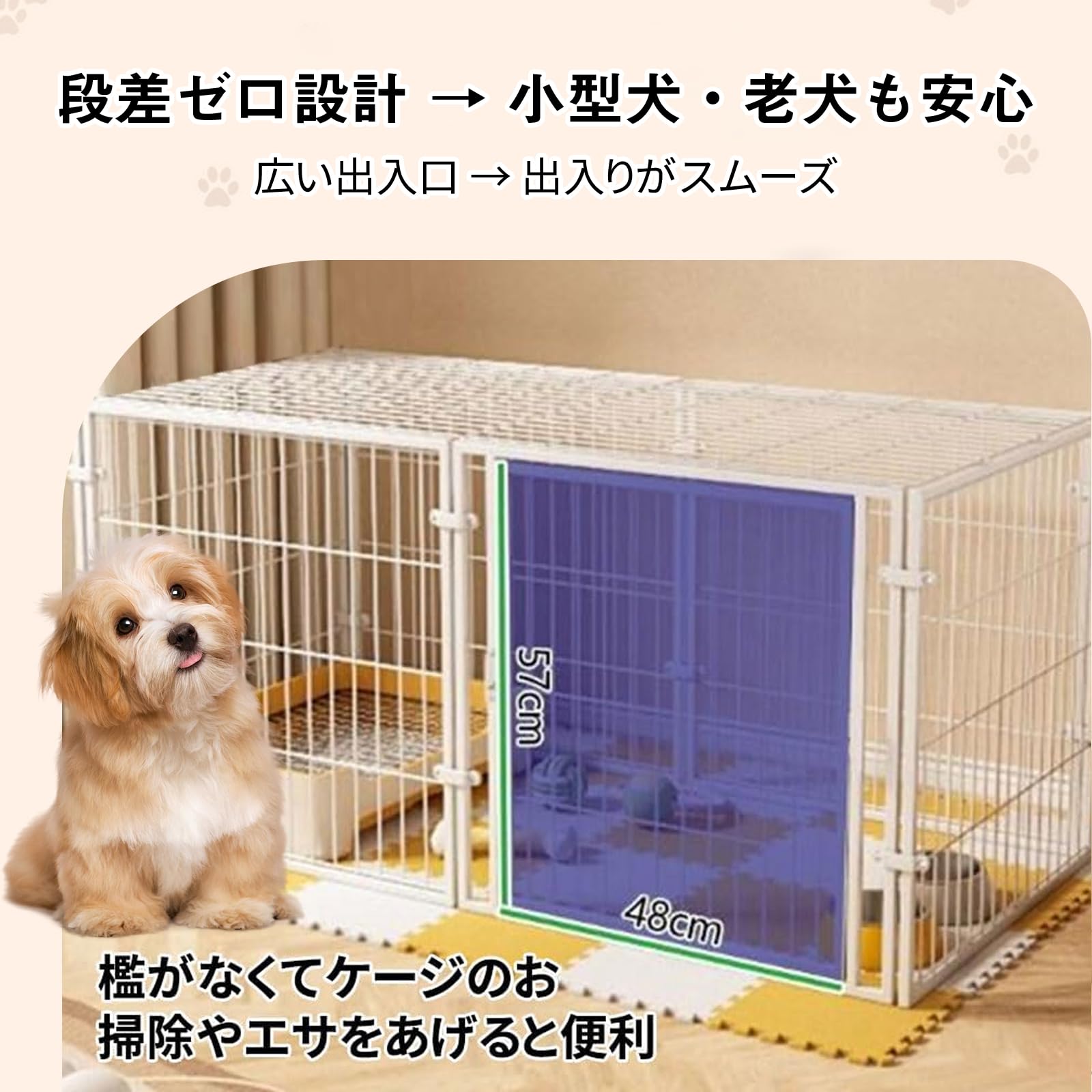 ペットフェンス 中型犬 小型犬用 折りたたみ可能 ドア付き 70×80×140c Amazon | WXQペットフェンス、 ペットサークルドア付き、室内 屋外 犬