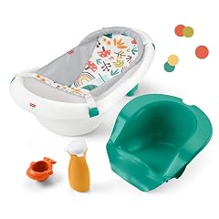 Fisher-Price 4-In-1 Sling n Seat Tub Baby To Toddler Bath With 2 Toys Whimsical Forest