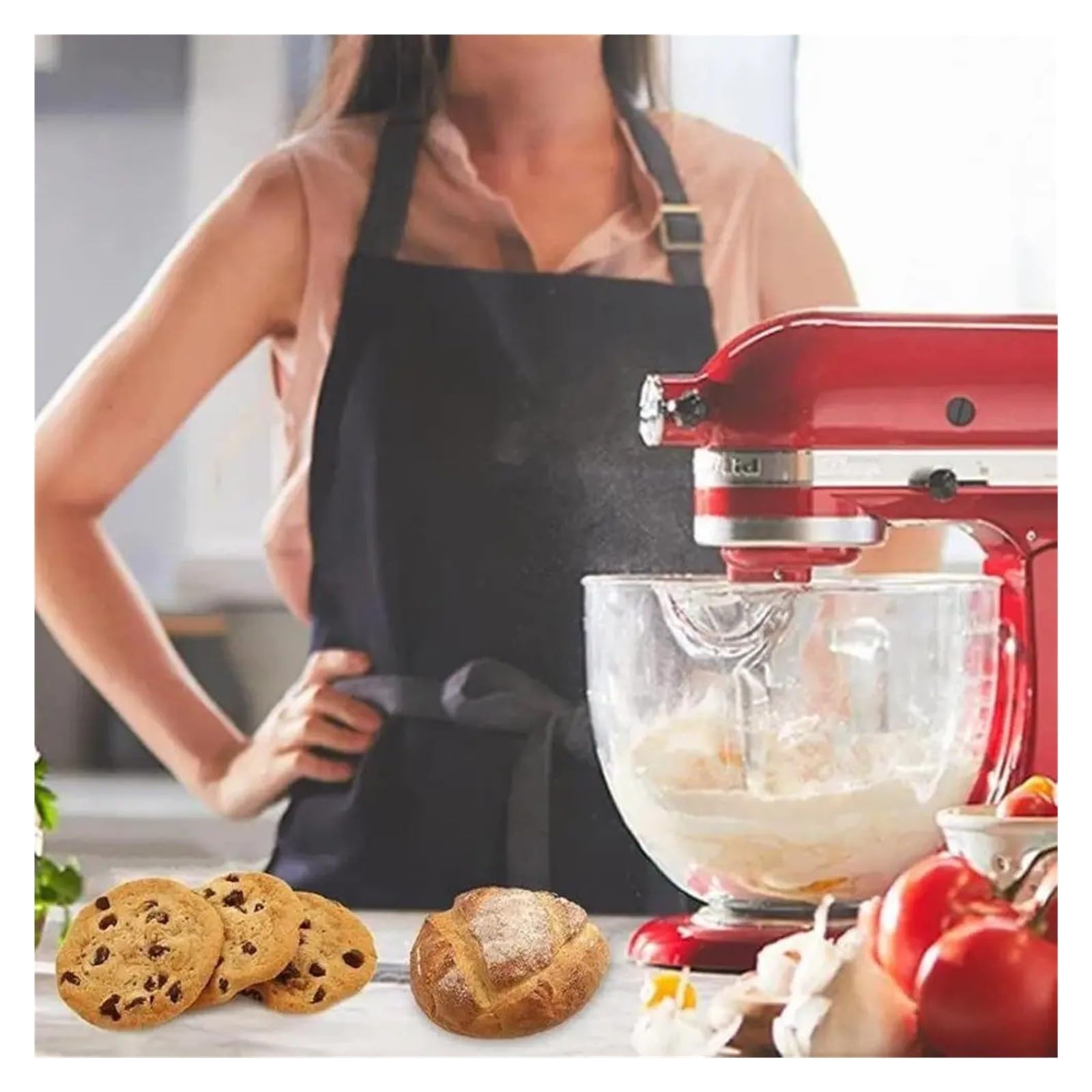 Attacco for Gancio for Impastare In Acciaio Inossidabile, Compatibile Con KitchenAid, Strumenti for Miscelare Farina E Robot Da Cucina, for Uso Domestico Di Medie Dimensioni