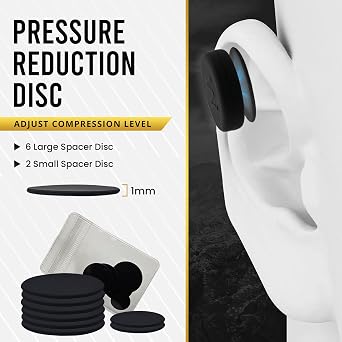 MagnetRX Cauliflower Ear Magnets 8 MultiSize Magnets & Spacer with Case Compression Ear Magnet for Cauliflower Draining, Pressure Earring for Keloids, BJJ, Wrestling & MMA Treatment & Prevention