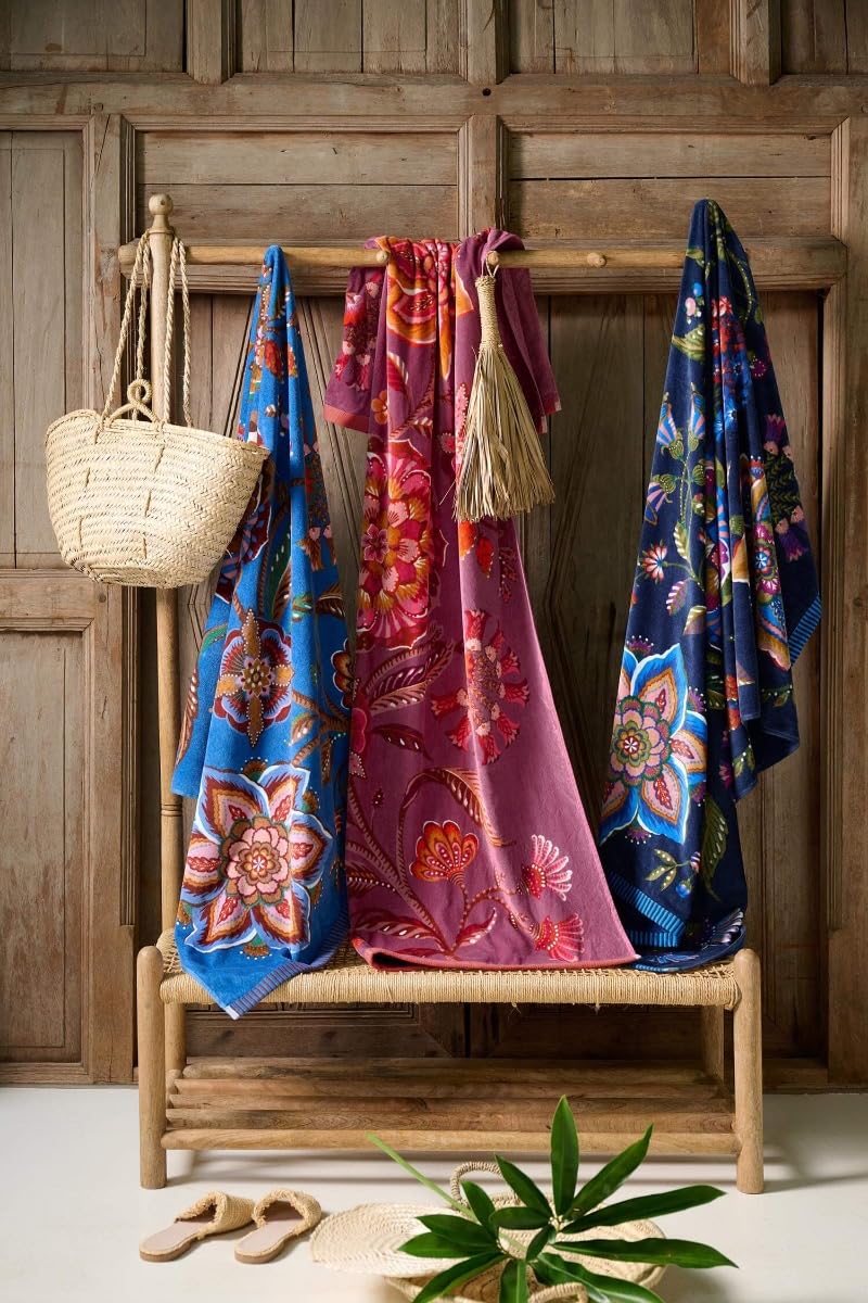 Pip studio - telo mare spugna 100x180 pip studio viva la vida blu