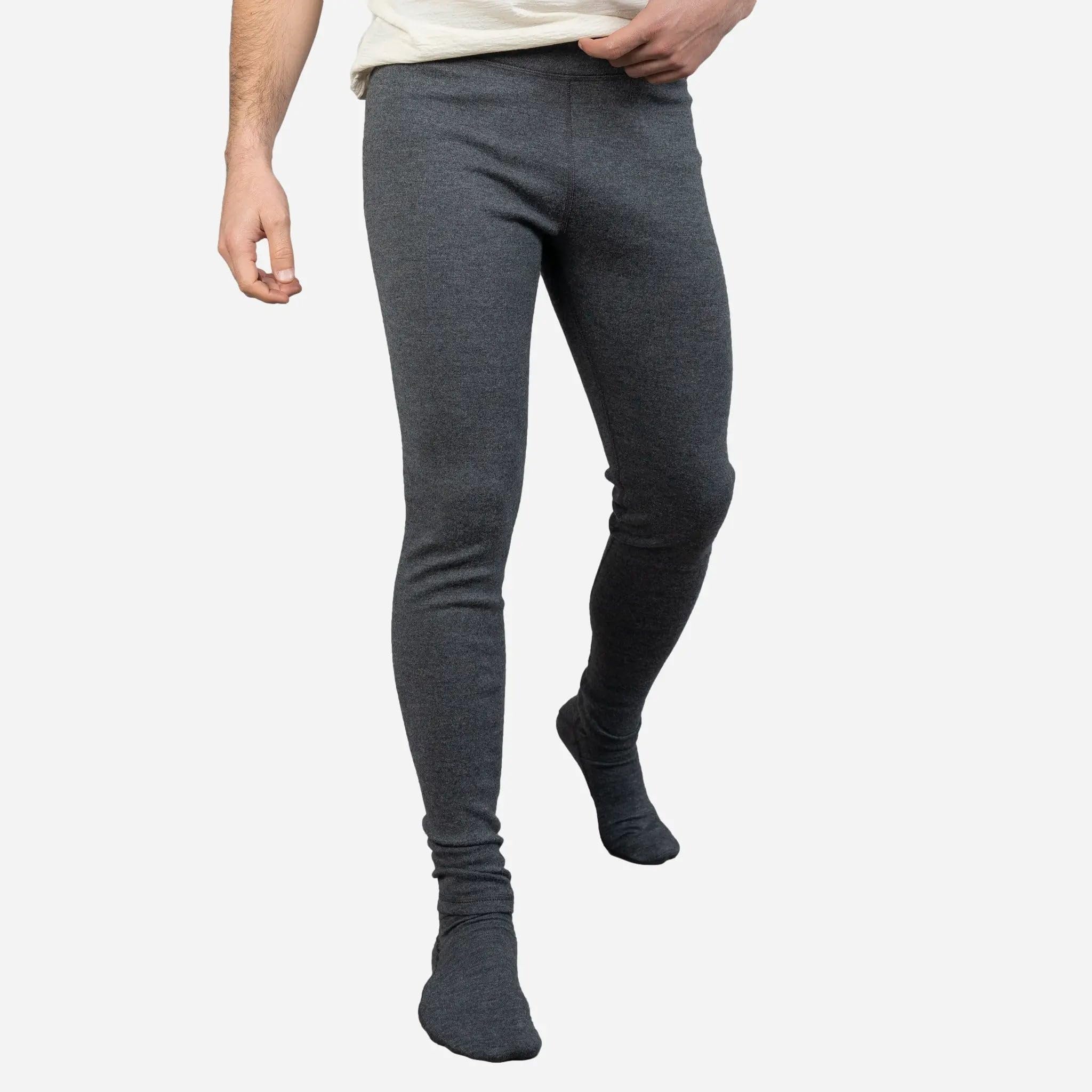 Leggings de lana de alpaca para hombre: peso medio 420