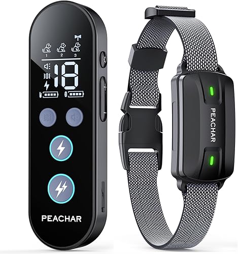 Collar de choque para perros, collar de entrenamiento para perros con control remoto, collar de choque impermeable para perros grandes y medianos,