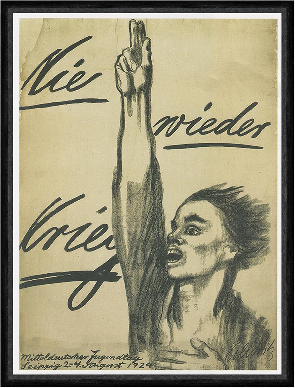 Biller Antik Never More War Nie wieder War Krieg Käthe Kollwitz 1924 Impression d'art Faks_Werbung 768
