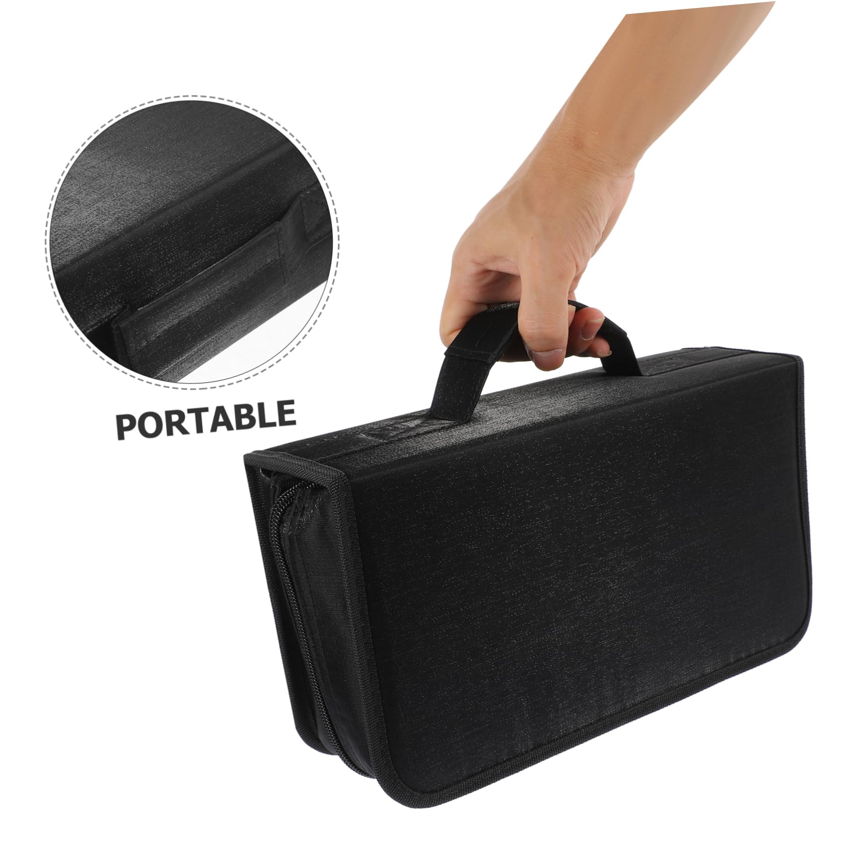 Alipis Borsa Porta CD 128 Pezzi Mercerizzato 2pezzi Custodia Protettiva e Riutilizzabile per Dvd e Dischi