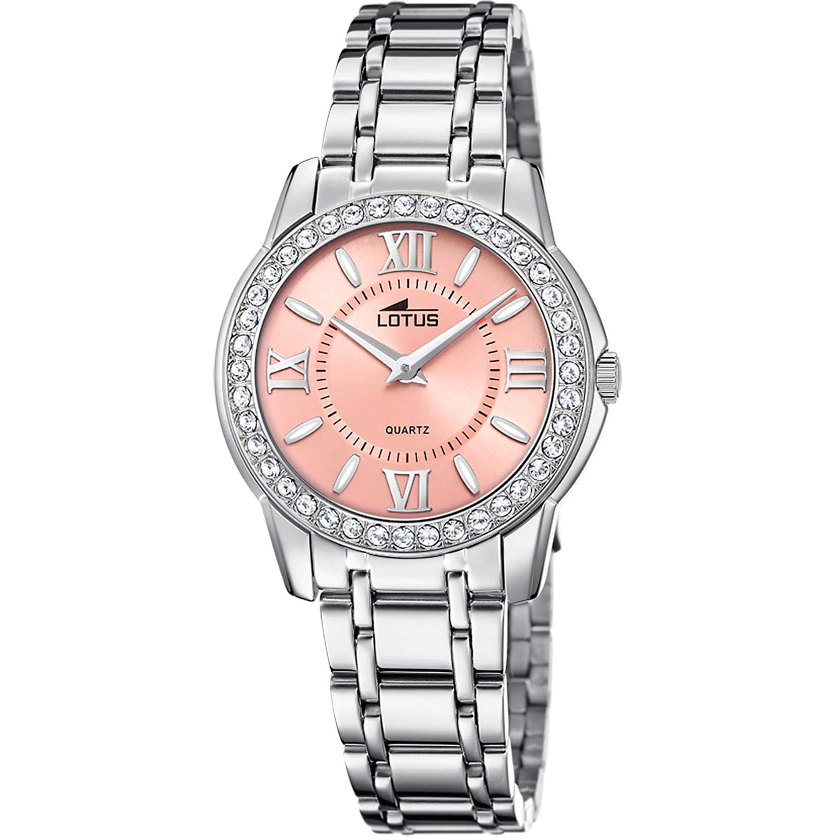 LOTUS Reloj Mujer Analógico de Acero Inoxidable 316l Plateado - Movimiento de Cuarzo - Cristal Mineral de Alta Resistencia - Resistente al Agua 5 ATM - Special Prices 18887/2