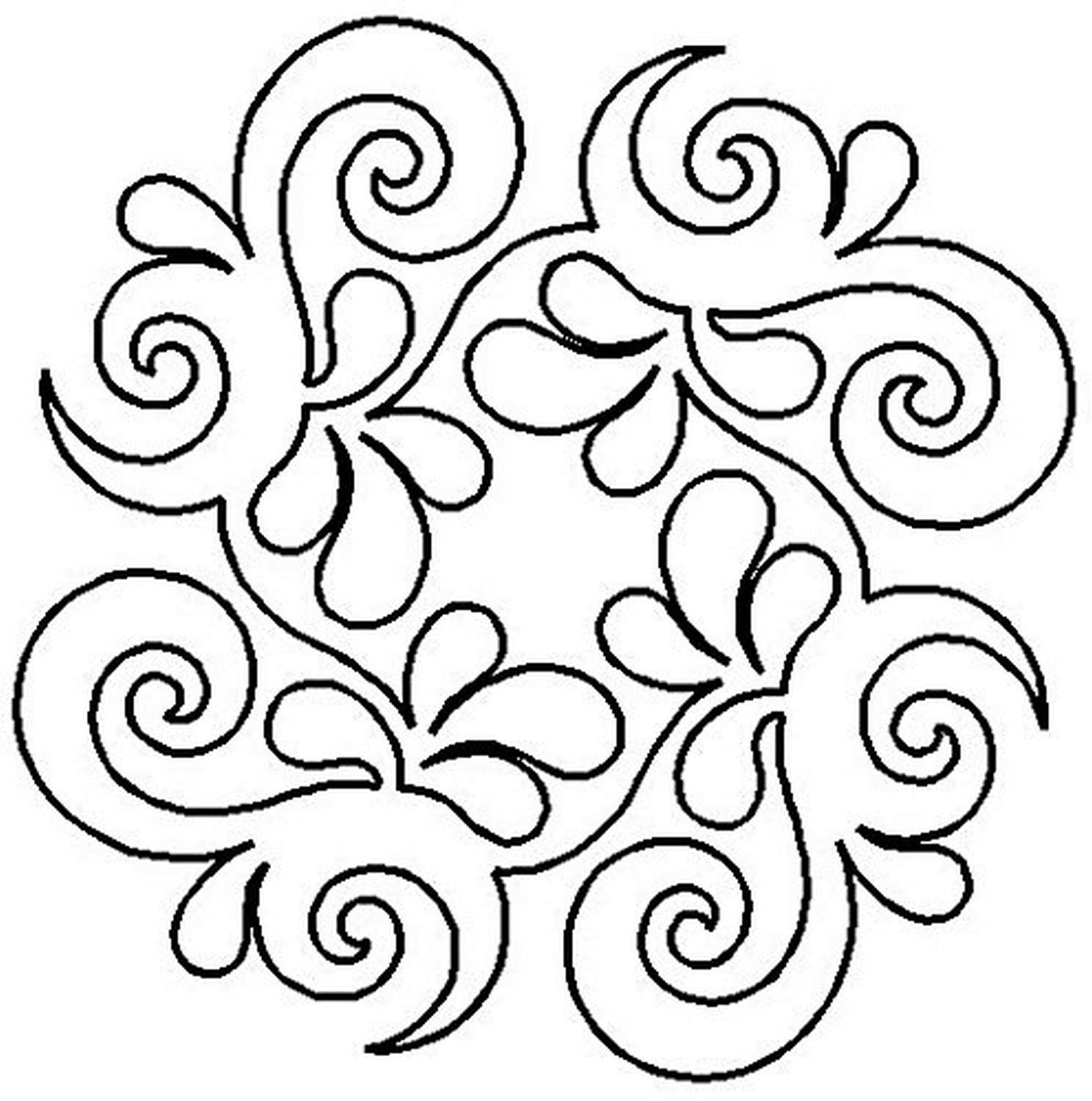 Quilting CreationsWave on Wave Quilt Stencil, 9"