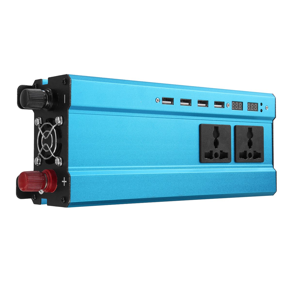 5000W 12V / 24V DC zu 220V Wechselrichter führte geänderten Sinus-Wellen-Konverter-Blau - 24V
