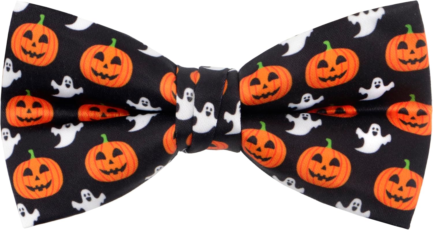 OCIA Holiday Pre-Tied Bowtie Christmas Halloween Festival Pattern Bow Tie for Men Boys