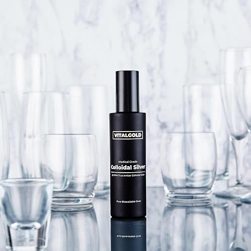 Miniatura 4 de Plata coloidal verdadera 60 PPM - Libre de plata iónica - Botella de vidrio de 3.4 fl oz con tapa atomizador