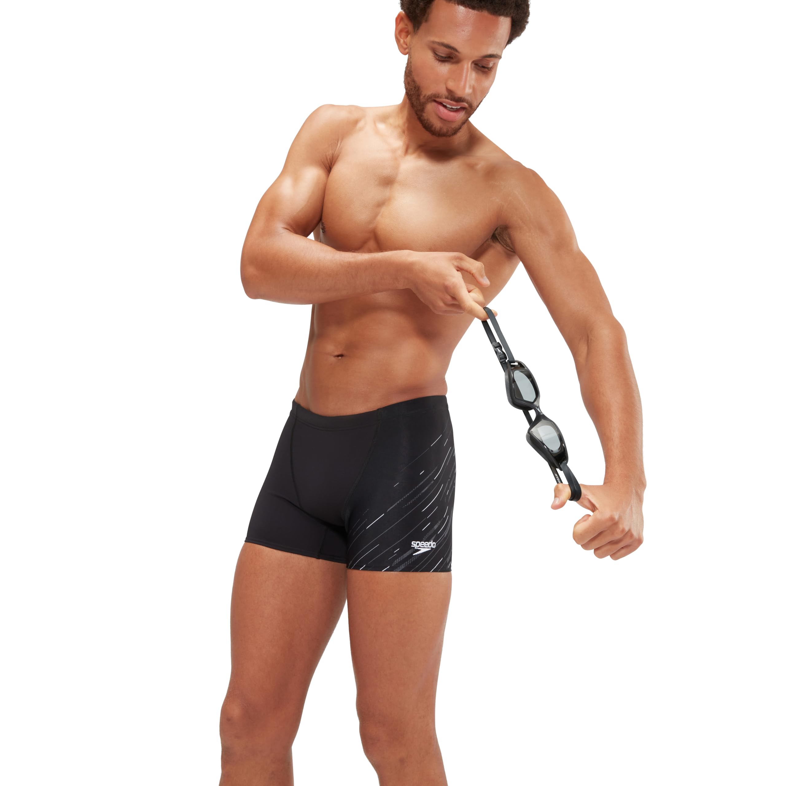 Speedo Hyperboom V-Cut Aquashort dla chłopców | szybkoschnący | trening | fitness | strój kąpielowy odporny na chlor (1 szt.)