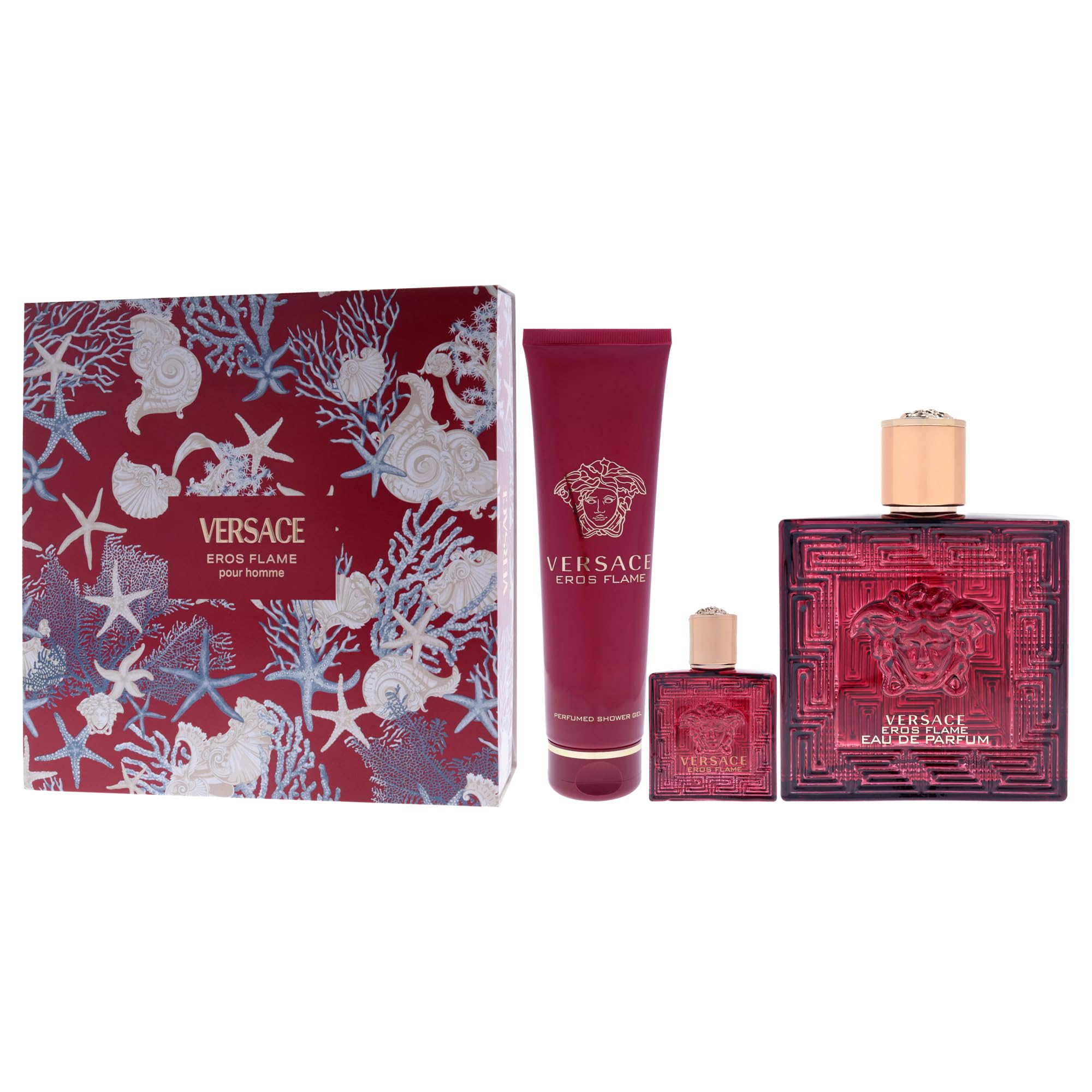 Amazon.com: VERSACE EROS FLAME 100ML GIFT SET : Beauty & Personal Care