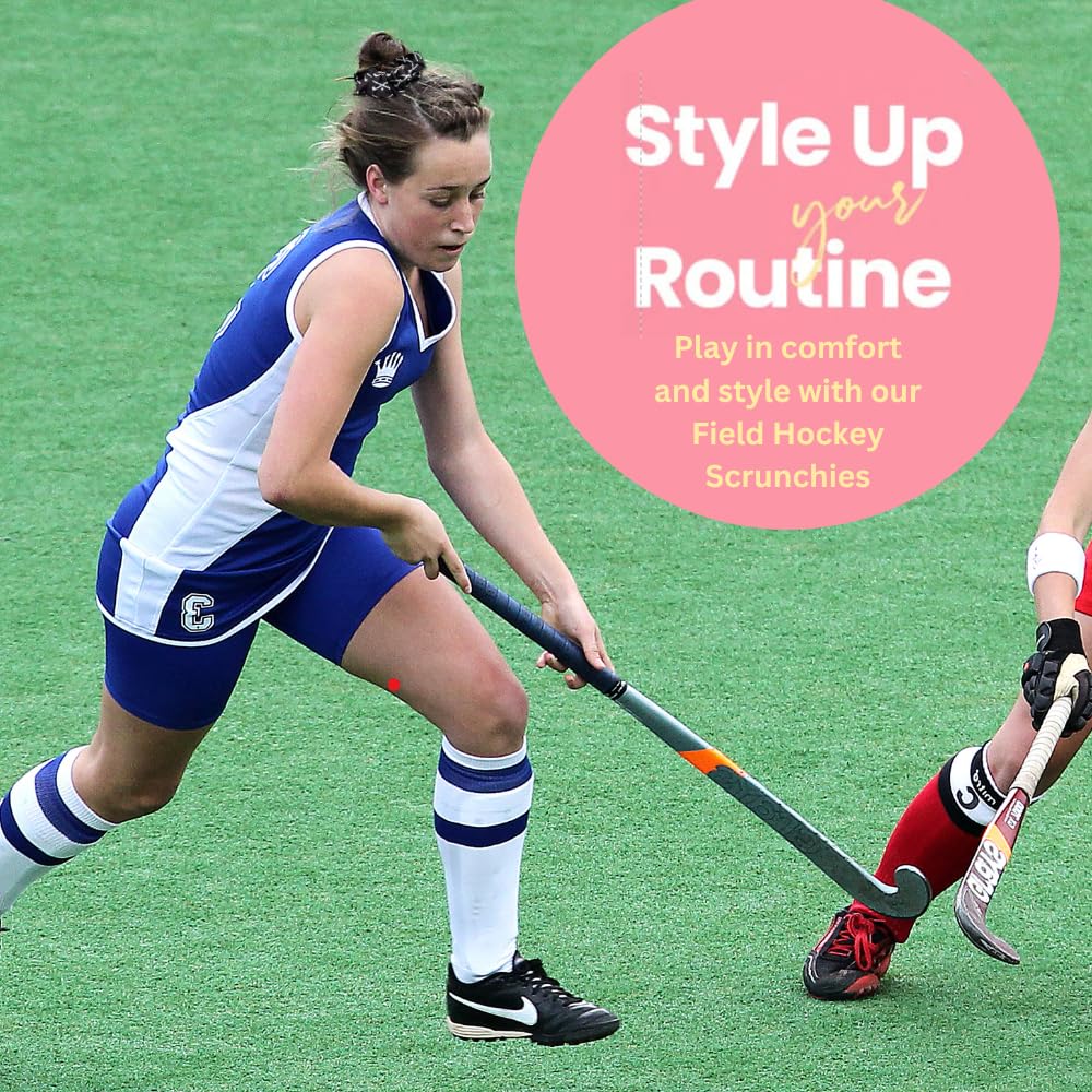 Sportybella Feldhockey Haargummi Aus Samt - 5 Stück, Faltenfrei, Für Mädchen Und Spielerinnen