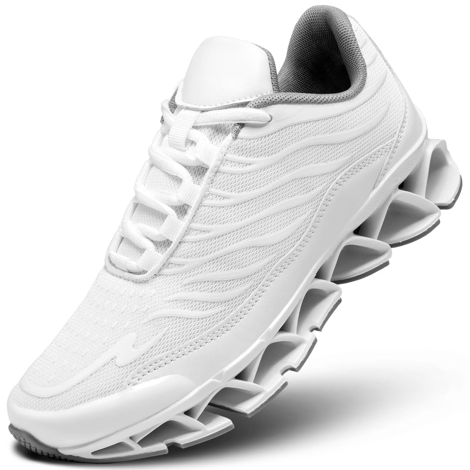 Mens Walking Shoes Casual Fashion Lace Up Blade Tennis Running Sneakers Comfort Non Slip Work Sport Athletic Trainers