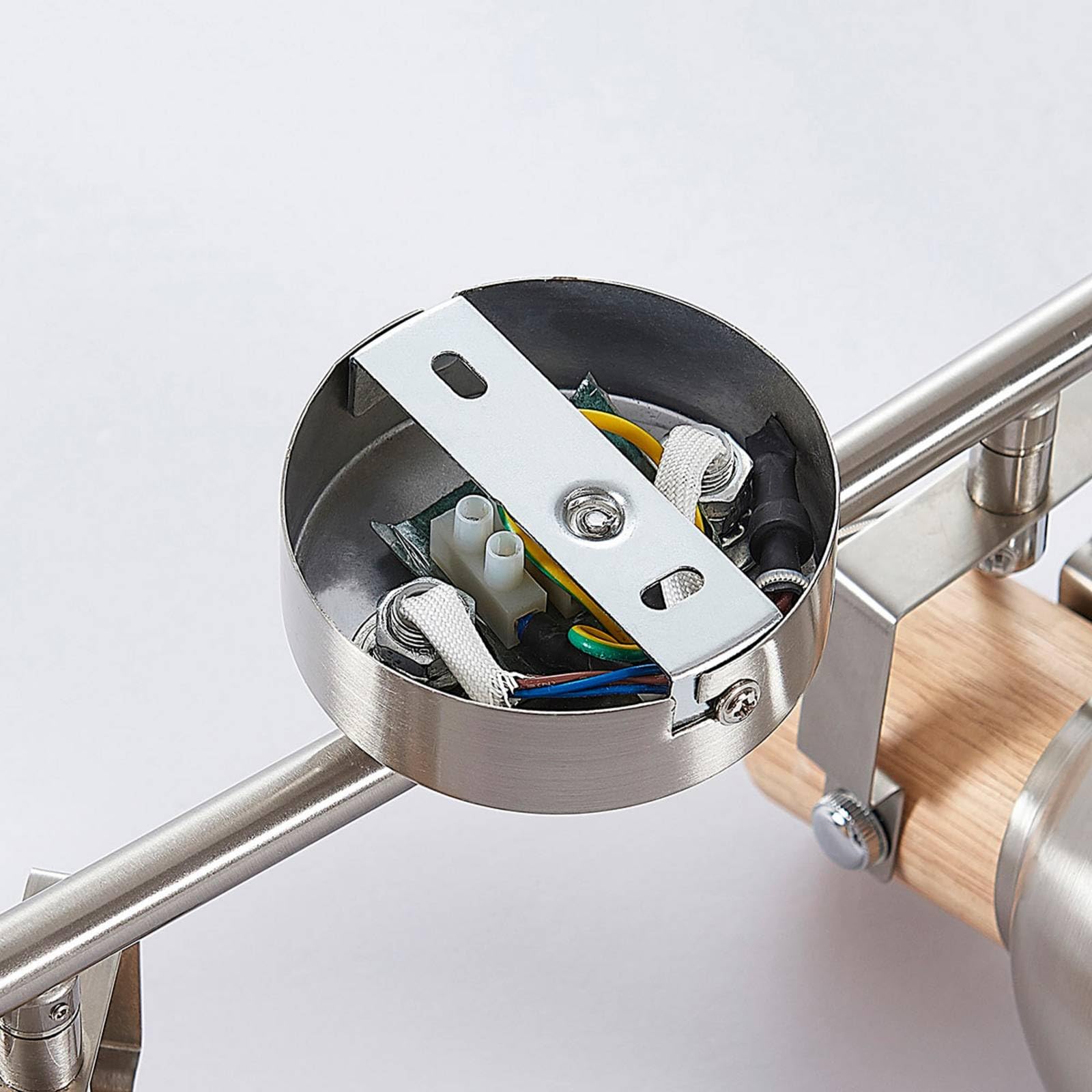 Lindby Strahler Dennis (Modern) in Alu aus Metall (4 flammig, E14) - Deckenlampe Deckenleuchte Lampe Spot Küchenleuchte