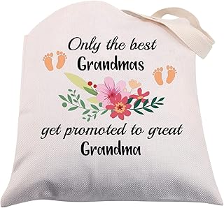 Grandma Canvas Tote Bag New Grandma Announcement Gifts Grandma Shoulder Bag Grandma Shopping Bag Grandma to be Gifts
