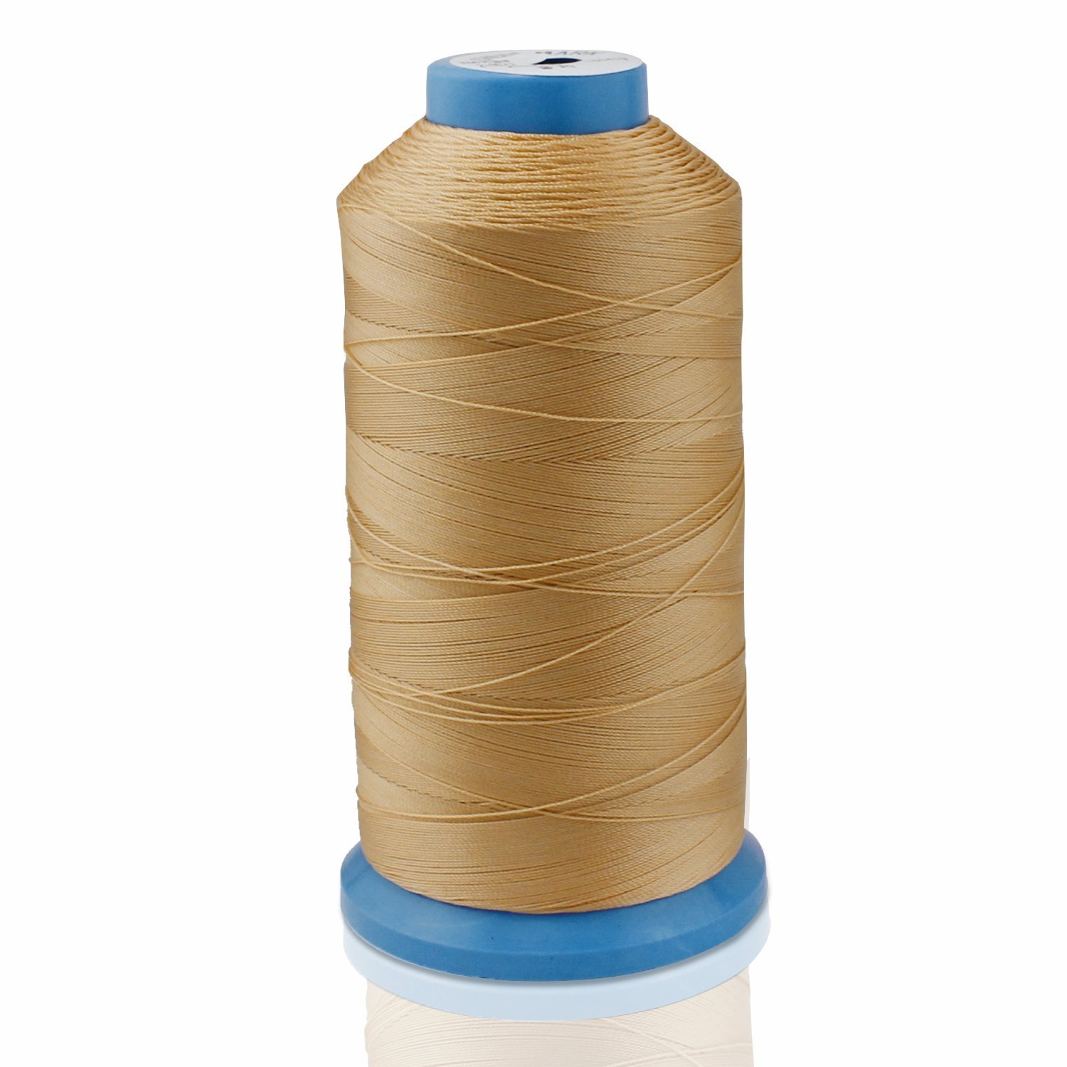 Aussel Yellow Bonded Nylon Sewing Thread 1500 Yard Size T70#69 For The Upholstery, Outdoor Market, Drapery, Beading, Luggage, Purses (Yellow)