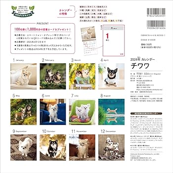 2024年カレンダー チワワ (誠文堂新光社カレンダー) | 中村 陽子