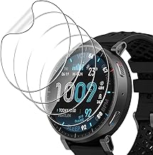 For Amazfit Active Max 1.9 inches (48 mm) Film, Greerass Amazfit Active Max Compatible, Glass Film, High Transmittance, High Touch, Asahi Glass Material, Shatterproof, Shock Absorbing, Water Repellent