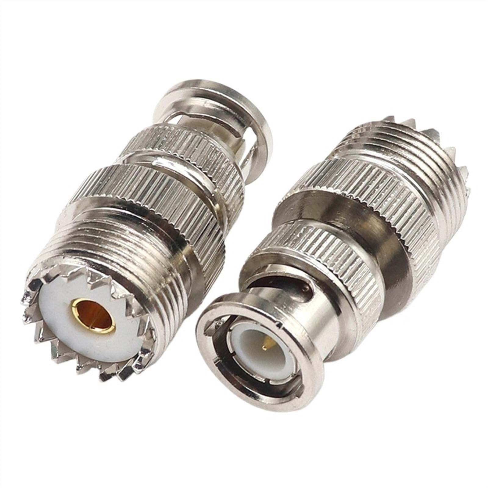 Adaptador de walkie-talkie BNC macho a SO239 UHF hembra de cobre duradero para antenas, 5 uds