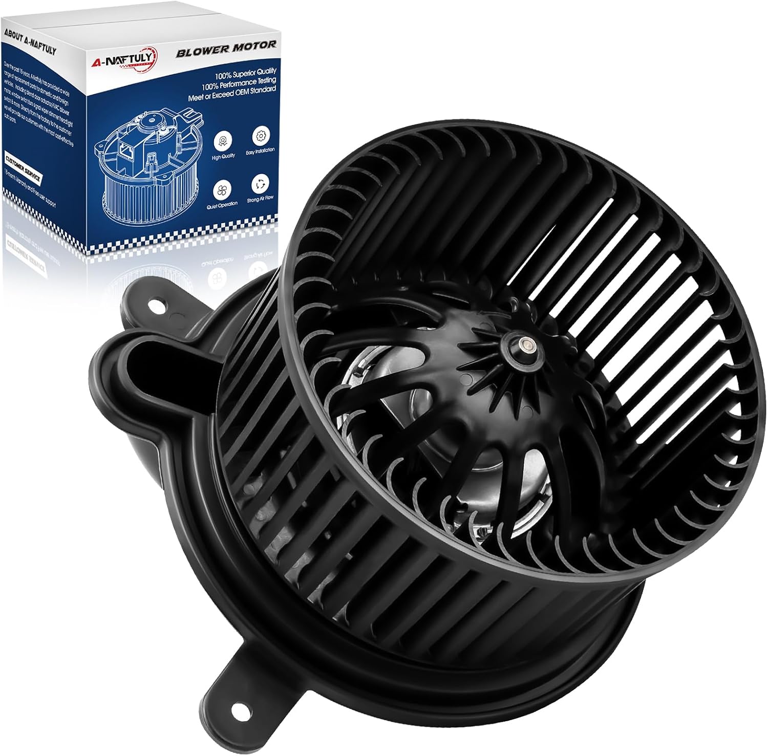 AC Blower Motor with Fan Replacement Fits for Jeep Wrangler TJ, Jeep Cherokee 1997 1998 1999 2000 2001 - HVAC Heater Blower Motor Assembly, Replace# 700095 4886150AA
