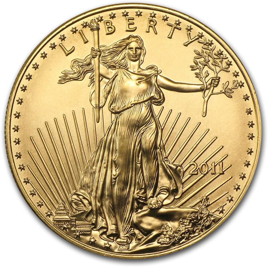 2011 No 2011 1 oz United States Gold American Eagle Brilliant Uncirculated BU $50 $50 US Mint Mint State
