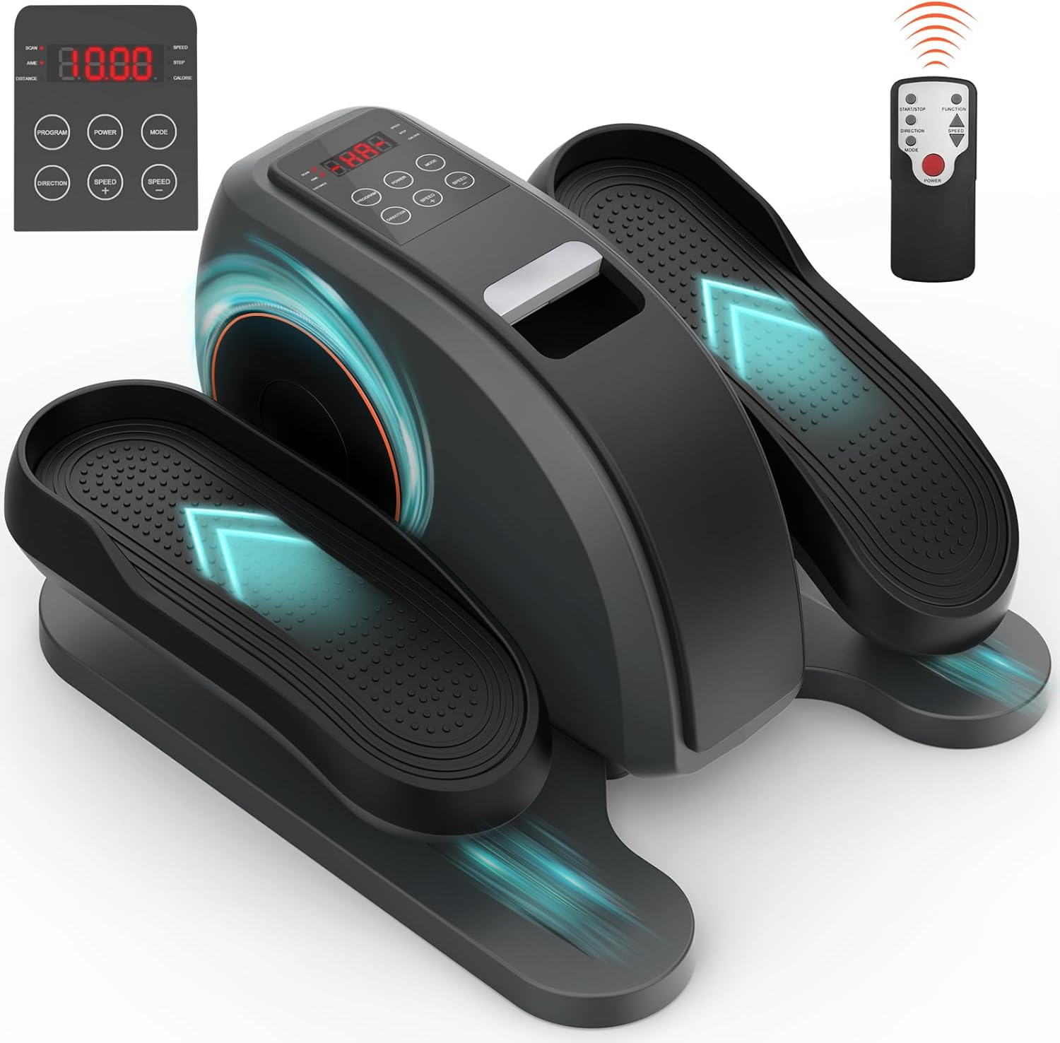 Neezee Under Desk Elliptical Machine, Pedal Exerciser 10 Adjustable ...