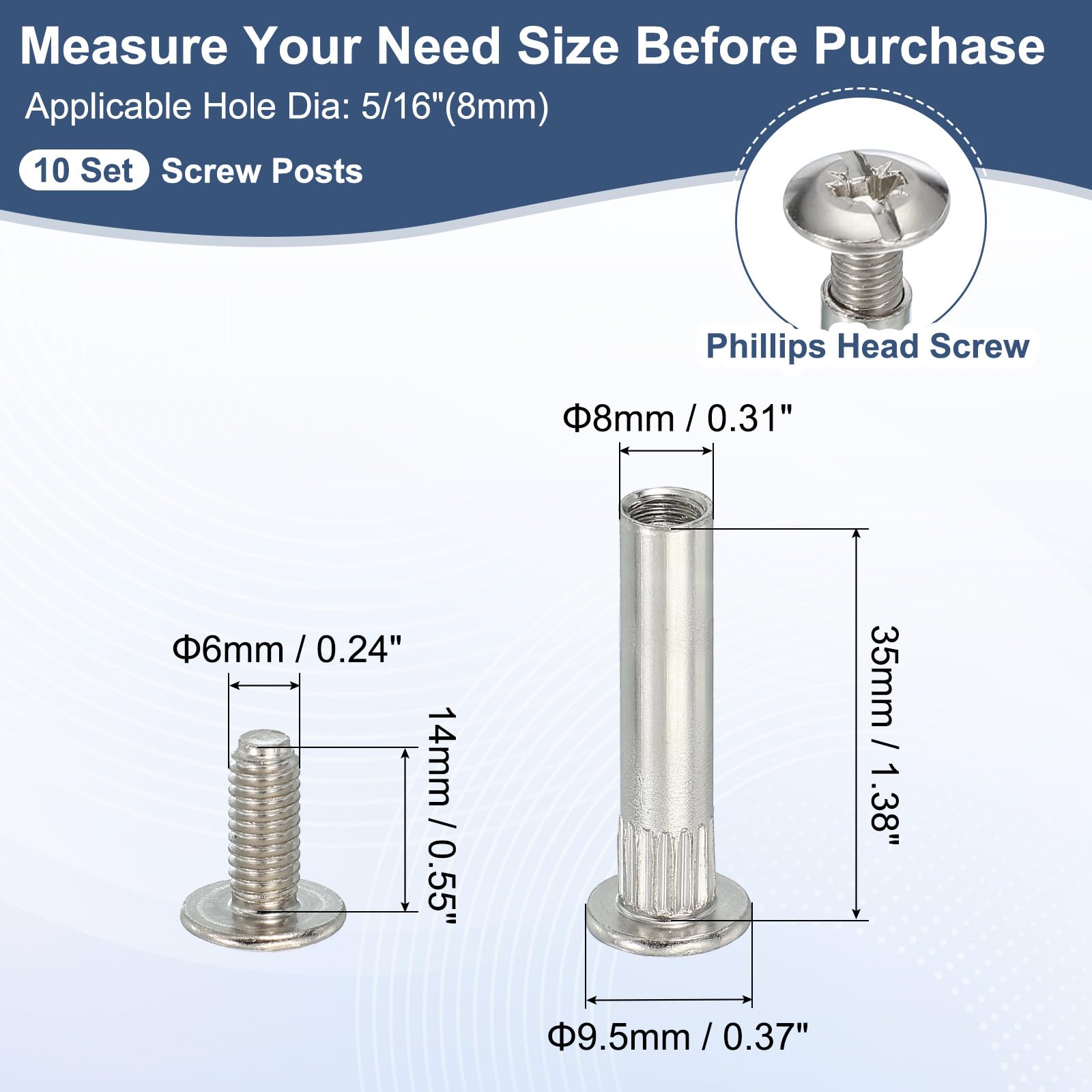 PATIKIL Binding Screw Posts - Image 2