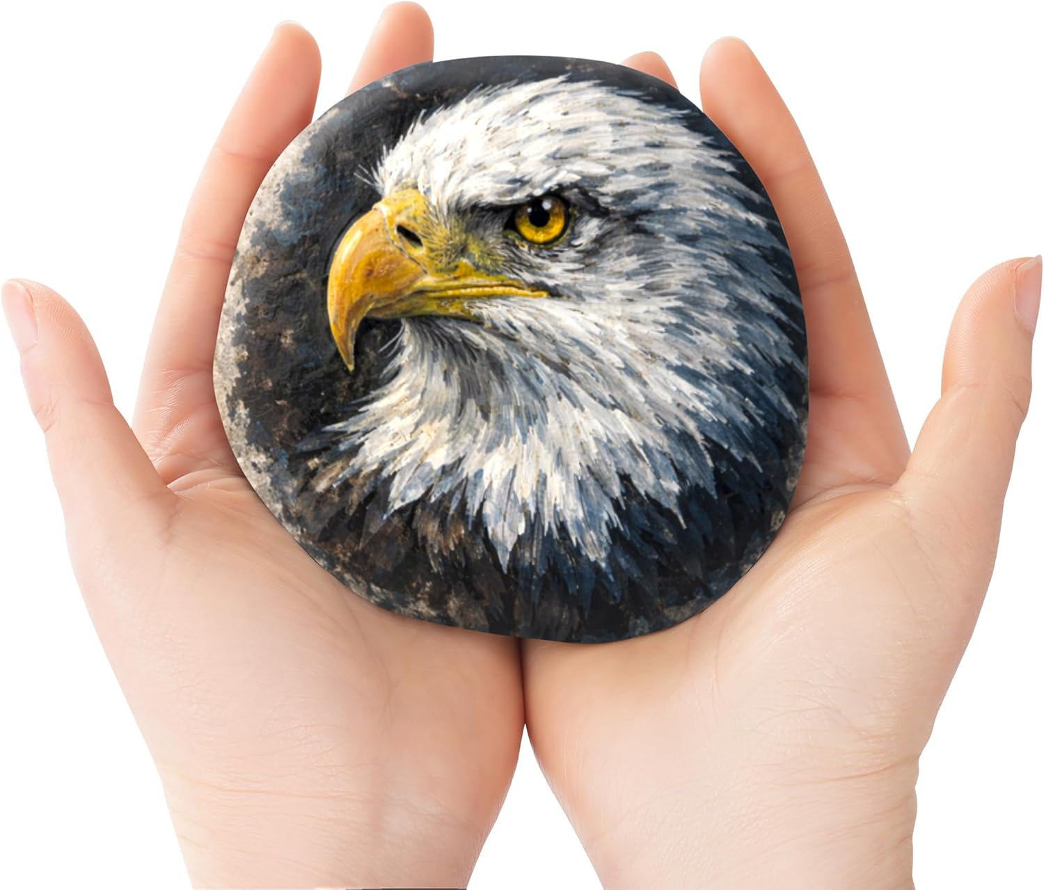 ROCART 24 PCS Extra Large 4.05-5.20" Smooth Natural River Rocks for Painting, Flat Painting Rocks & Craft Stones for Arts, DIY Projects & Creative Studios