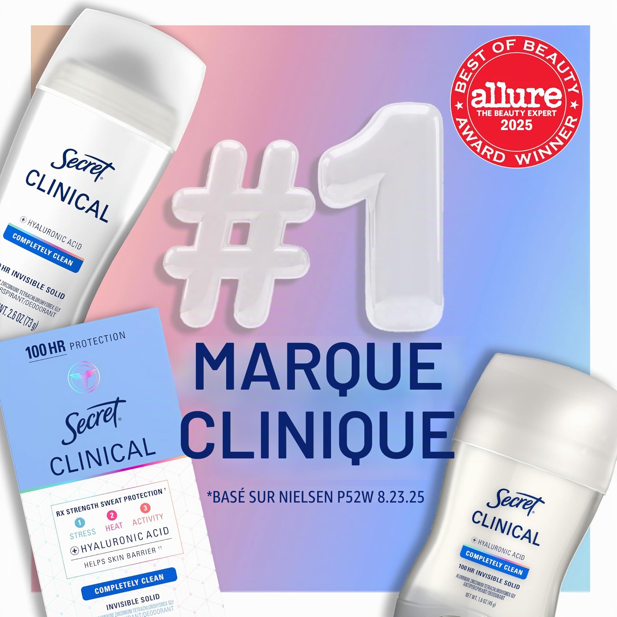 Clinical Strength Invisible Solid Stress Response Antiperspirant/Deodorant 1.6 oz by Secret