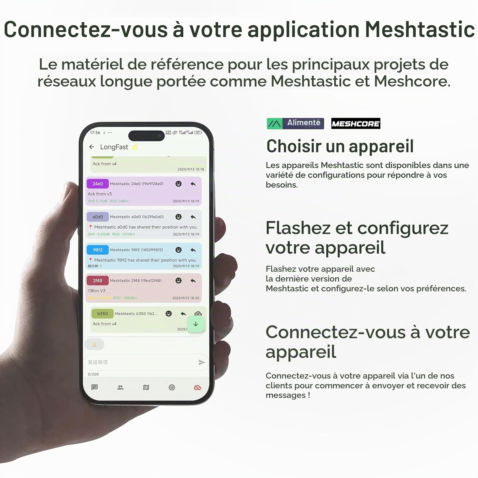 Heltec T096 Meshtastic Mesh Node, nRF52840 SX1262 LoRa Carte de développement GNSS double bande pour le suivi des actifs hors réseau, 13µA ultra faible consommation compatible avec Meshtastic