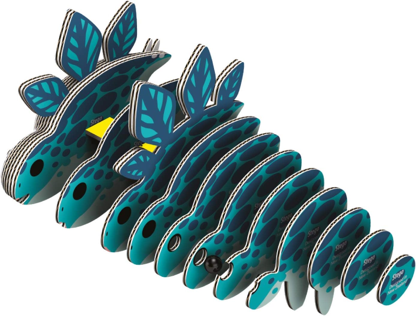 EUGY D5001 Stego Dinosaur 3D Model Craft Kit,