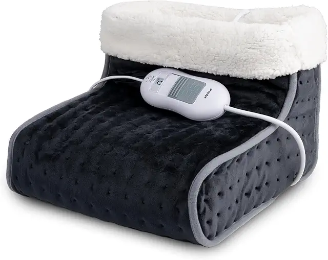 Chausson Chauffant Électrique Alpina - 3 Niveaux de Chaleur avec Télécommande