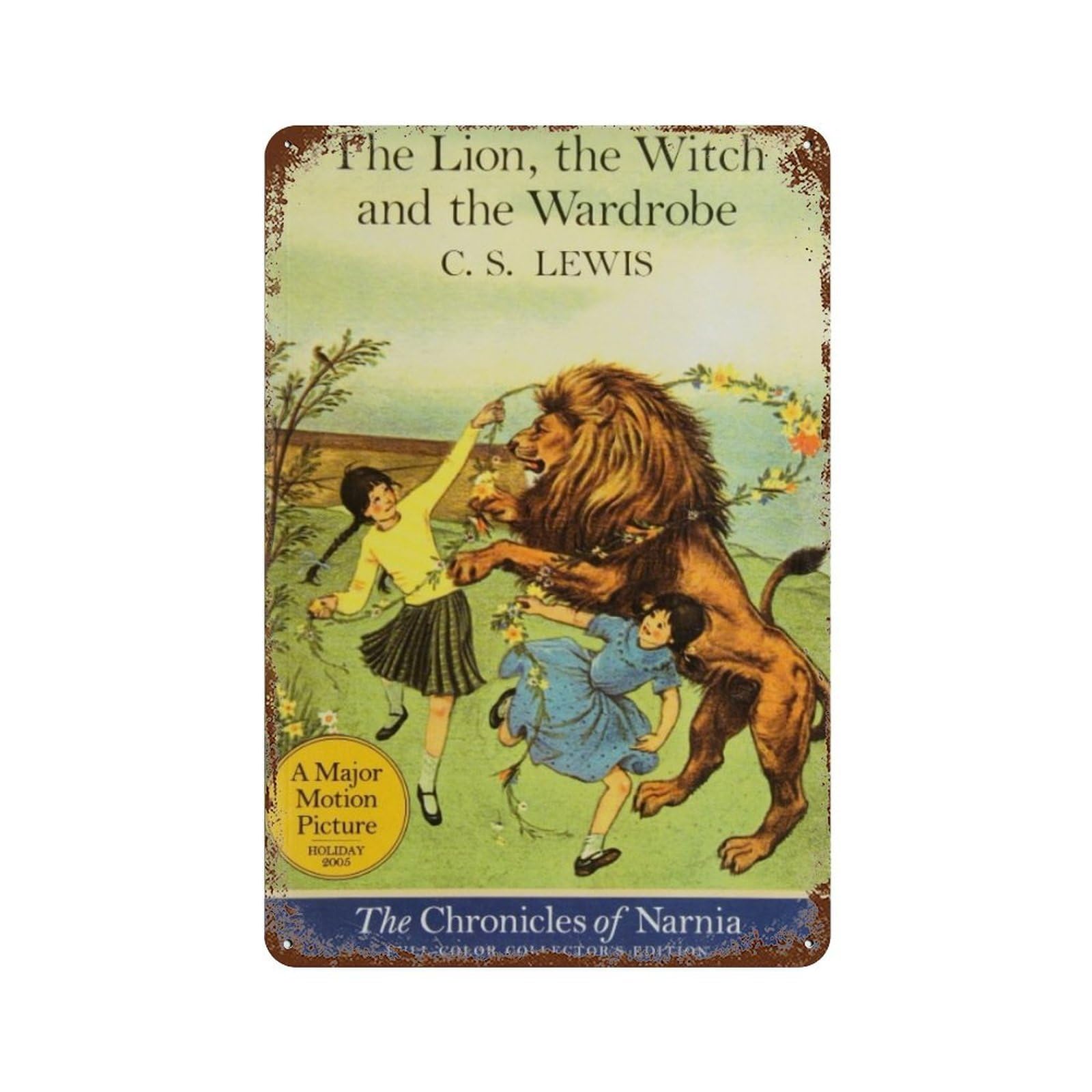 xiaoxiaoshen The Lion The Witch And The Wardrobe Wall Decor Art Metal Tin Poster Modern Home Decor Art Home Bar Shop Decorations Vintage Sign 30x20cm