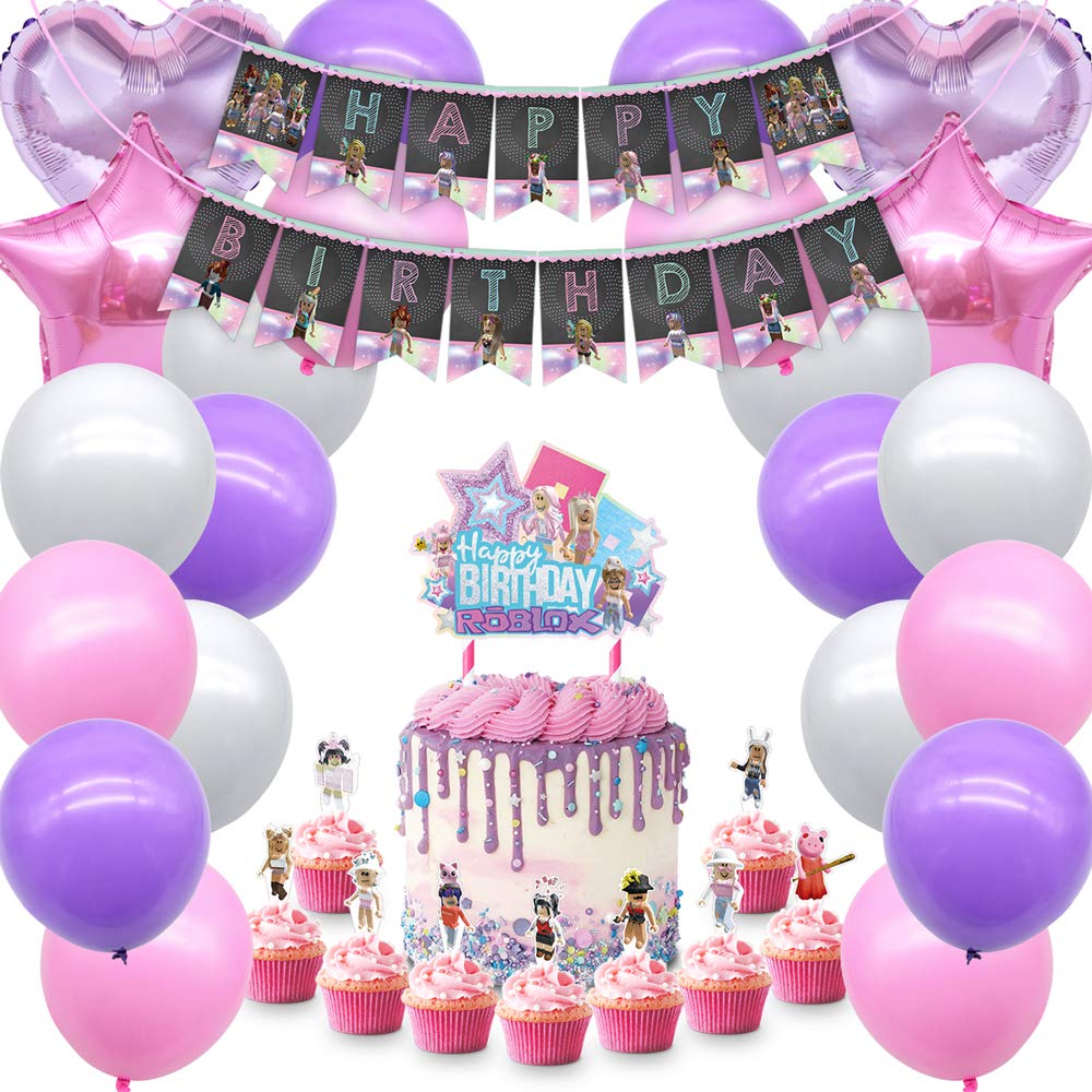 Girl Game Party Decorations S...B08RS1K4GV